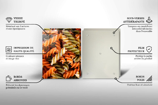 Painel de segurança para cozinhas Macarrão fusilli