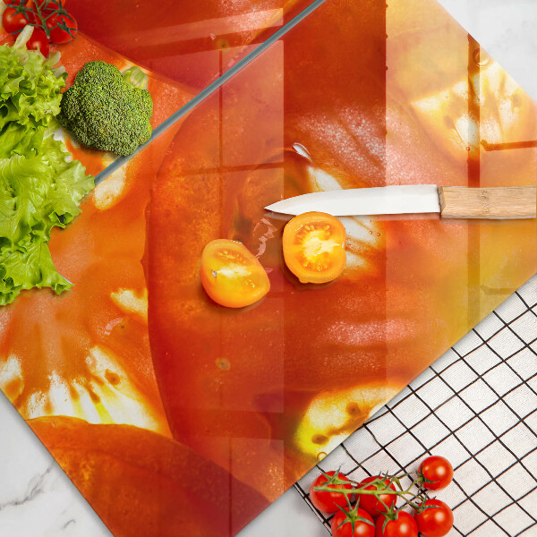 Painel de segurança para cozinhas Fatia de tomate vermelho