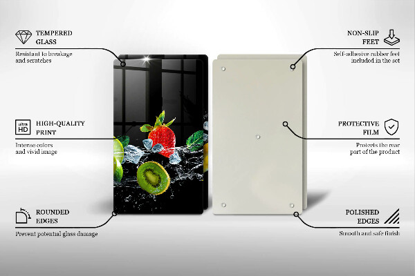 Cobertura da parede da cozinha Frutas na água