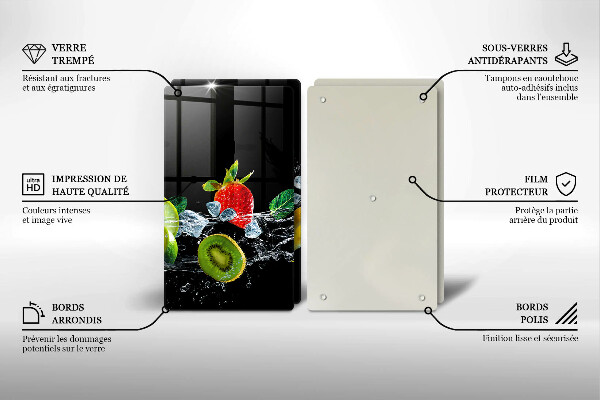 Cobertura da parede da cozinha Frutas na água