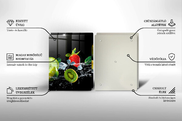 Cobertura da parede da cozinha Frutas na água