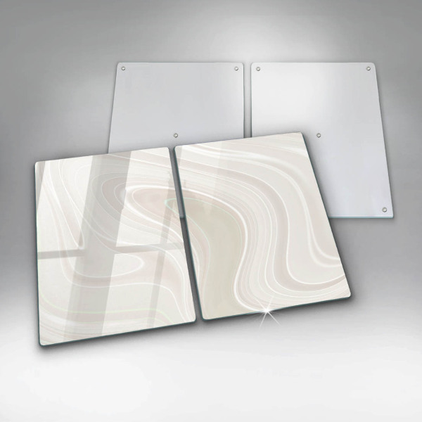 Tampa de parede do fogão a gás Textura cremosa