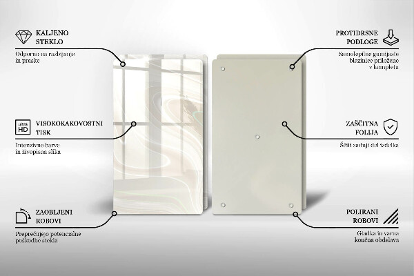 Tampa de parede do fogão a gás Textura cremosa