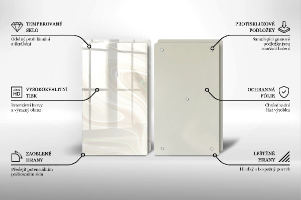 Tampa de parede do fogão a gás Textura cremosa
