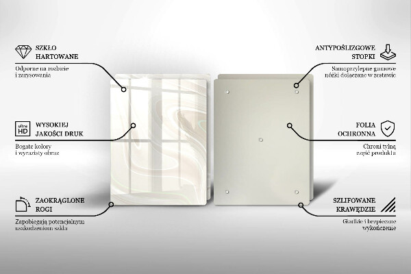 Tampa de parede do fogão a gás Textura cremosa