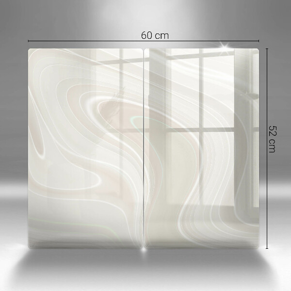 Tampa de parede do fogão a gás Textura cremosa