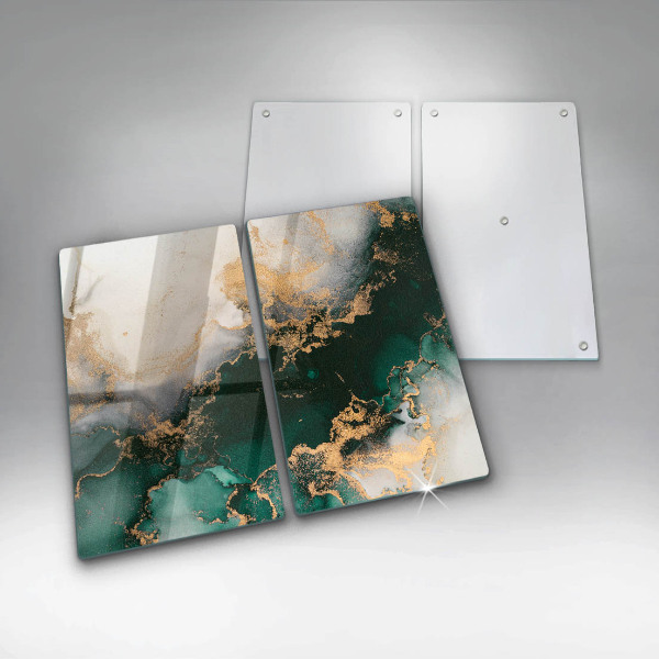 Tampa de parede do fogão a gás Mármore multicolorido