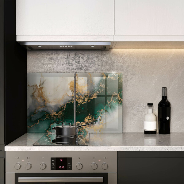 Tampa de parede do fogão a gás Mármore multicolorido