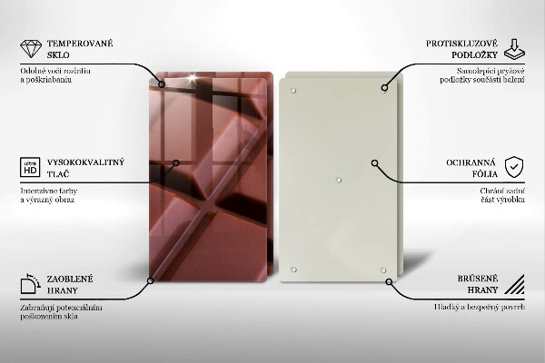 Tampa de parede do fogão a gás Cubos de chocolate