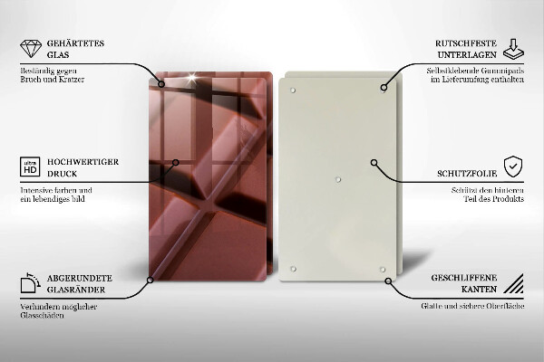 Tampa de parede do fogão a gás Cubos de chocolate