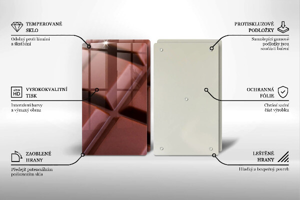 Tampa de parede do fogão a gás Cubos de chocolate