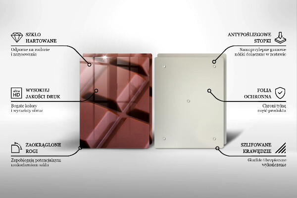 Tampa de parede do fogão a gás Cubos de chocolate