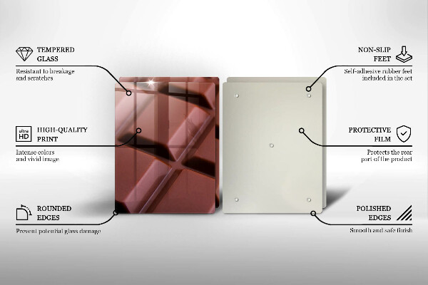 Tampa de parede do fogão a gás Cubos de chocolate