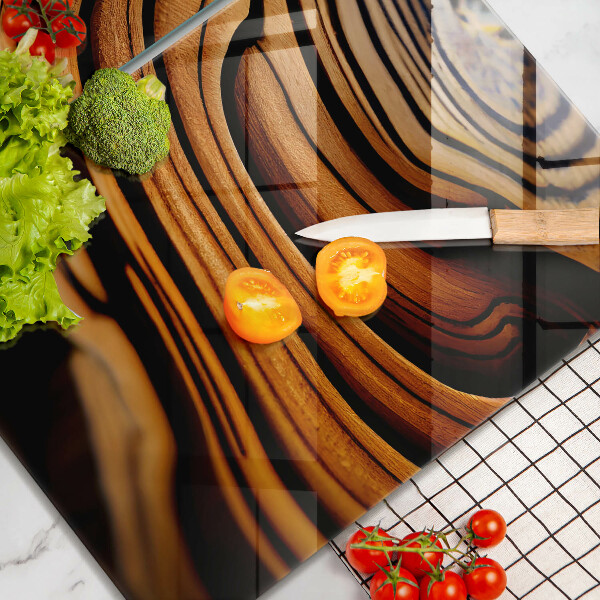 Tampa de parede do fogão a gás Tronco de madeira