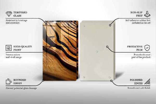 Tampa de parede do fogão a gás Tronco de madeira