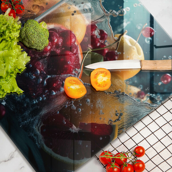 Tampa de parede do fogão a gás Frutas na água