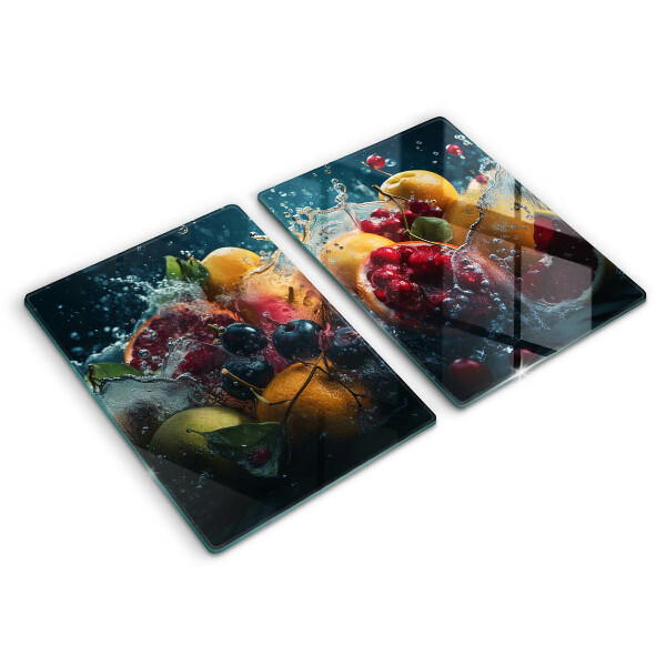 Tampa de parede do fogão a gás Frutas na água