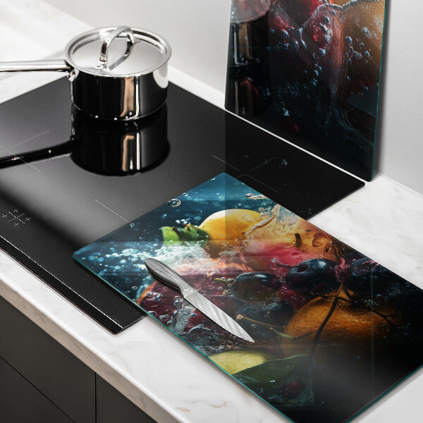 Tampa de parede do fogão a gás Frutas na água