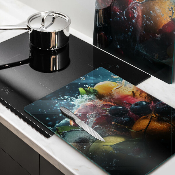 Tampa de parede do fogão a gás Frutas na água