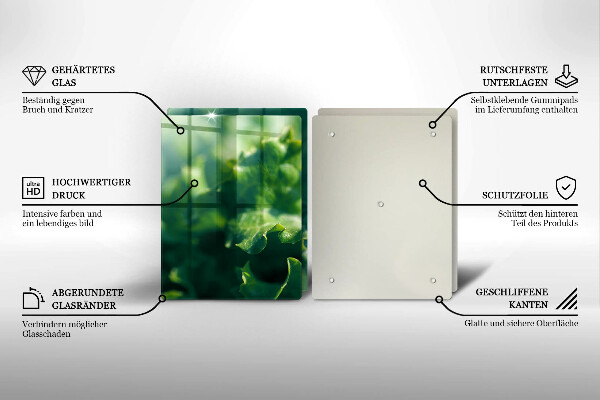 Tampa de parede do fogão a gás Folhas de alface