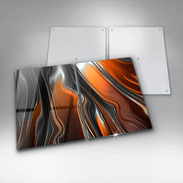 Tampa da placa de indução Padrão abstrato