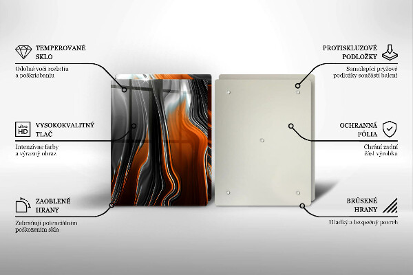 Tampa da placa de indução Padrão abstrato