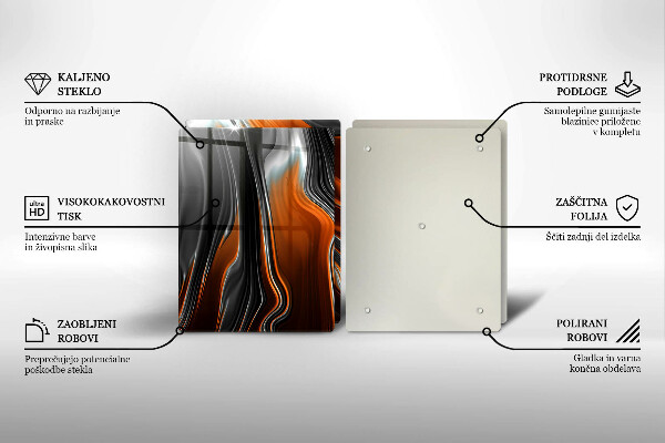 Tampa da placa de indução Padrão abstrato