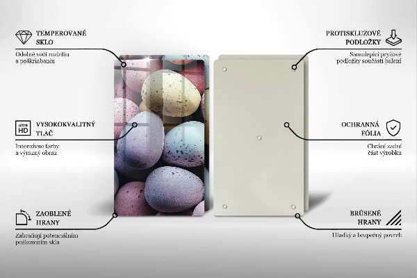 Tampa da placa de indução Ovos de Páscoa