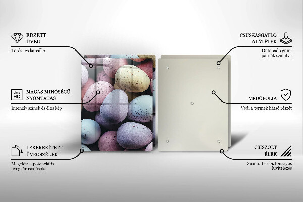 Tampa da placa de indução Ovos de Páscoa