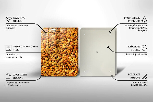Tampa da placa de indução Mistura de nozes