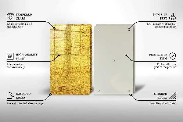 Cobertura de indução Abstração amarela