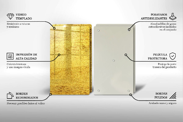 Cobertura de indução Abstração amarela