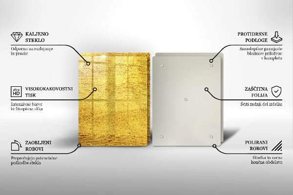 Cobertura de indução Abstração amarela