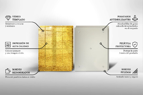 Cobertura de indução Abstração amarela