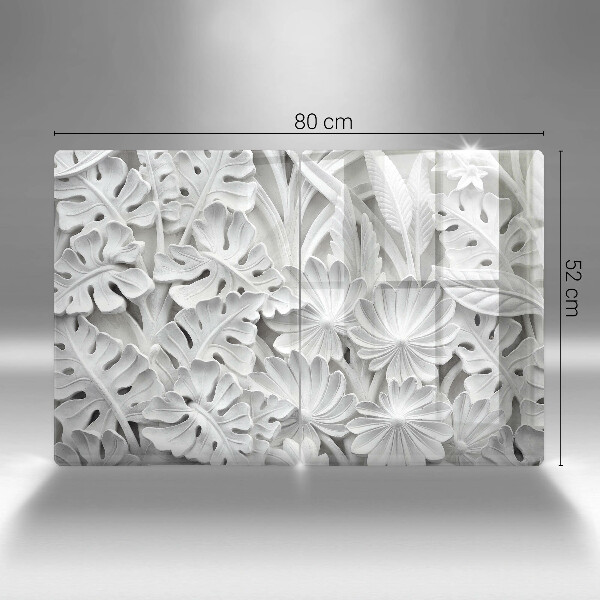 Cobertura de indução Flores brancas