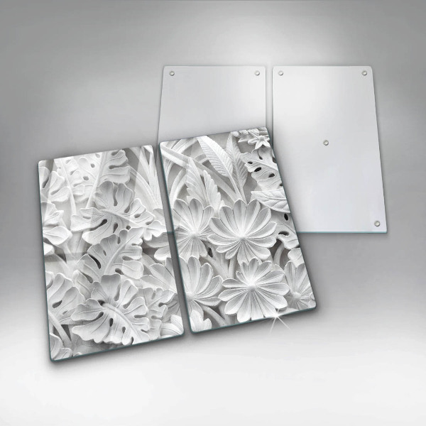 Cobertura de indução Flores brancas