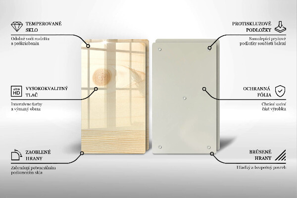 Cobertura de indução Tábua de madeira