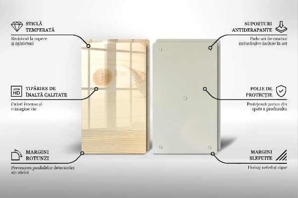 Cobertura de indução Tábua de madeira