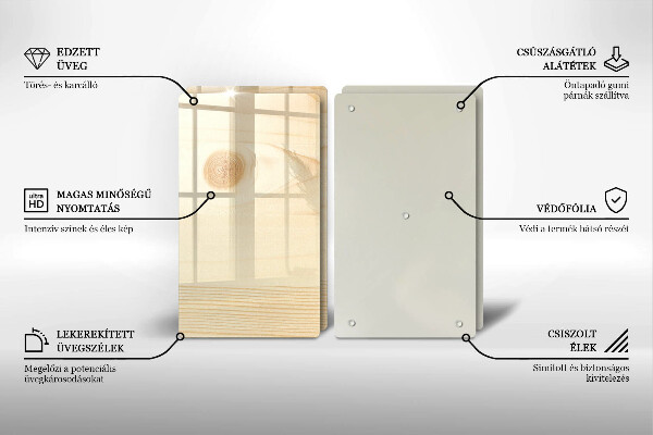 Cobertura de indução Tábua de madeira