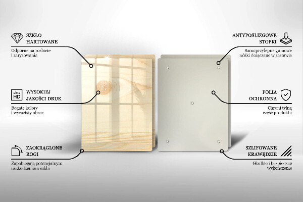 Cobertura de indução Tábua de madeira