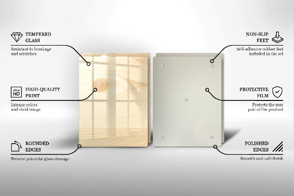 Cobertura de indução Tábua de madeira