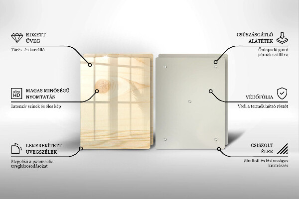 Cobertura de indução Tábua de madeira