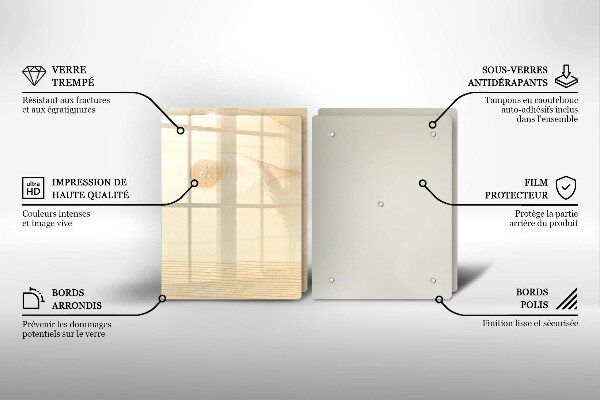 Cobertura de indução Tábua de madeira