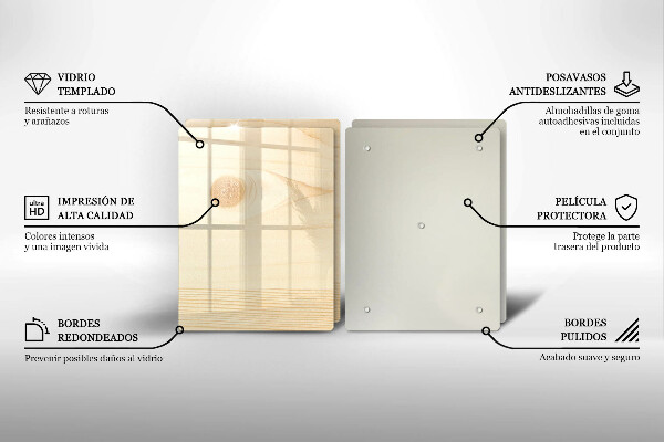 Cobertura de indução Tábua de madeira