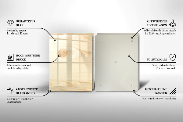 Cobertura de indução Tábua de madeira