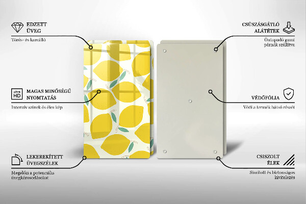 Cobertura de indução Limões desenhados