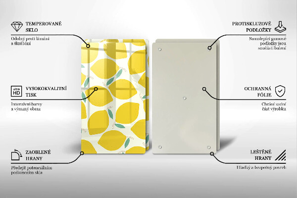 Cobertura de indução Limões desenhados