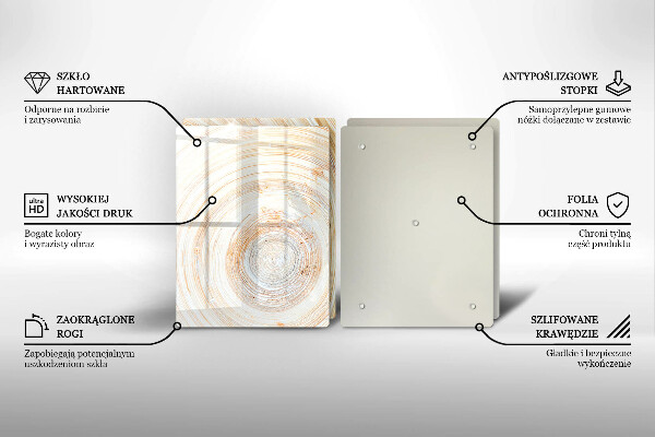 Cobertura de indução Textura de madeira