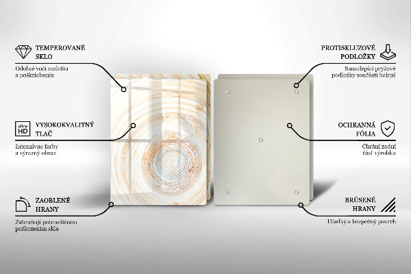 Cobertura de indução Textura de madeira
