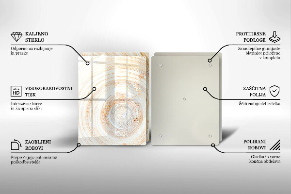 Cobertura de indução Textura de madeira